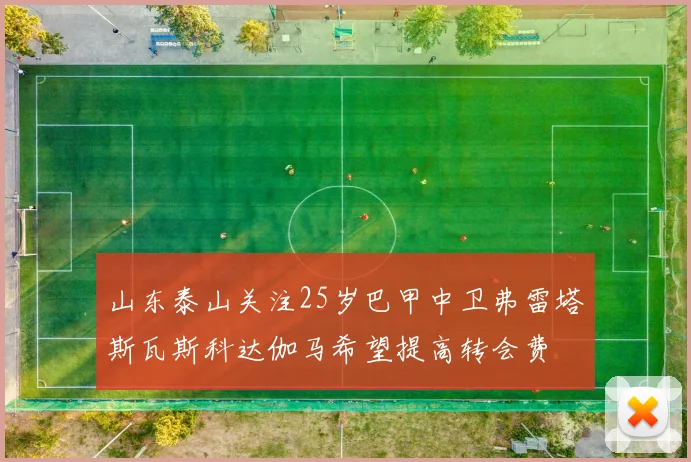 山东泰山关注25岁巴甲中卫弗雷塔斯瓦斯科达伽马希望提高转会费